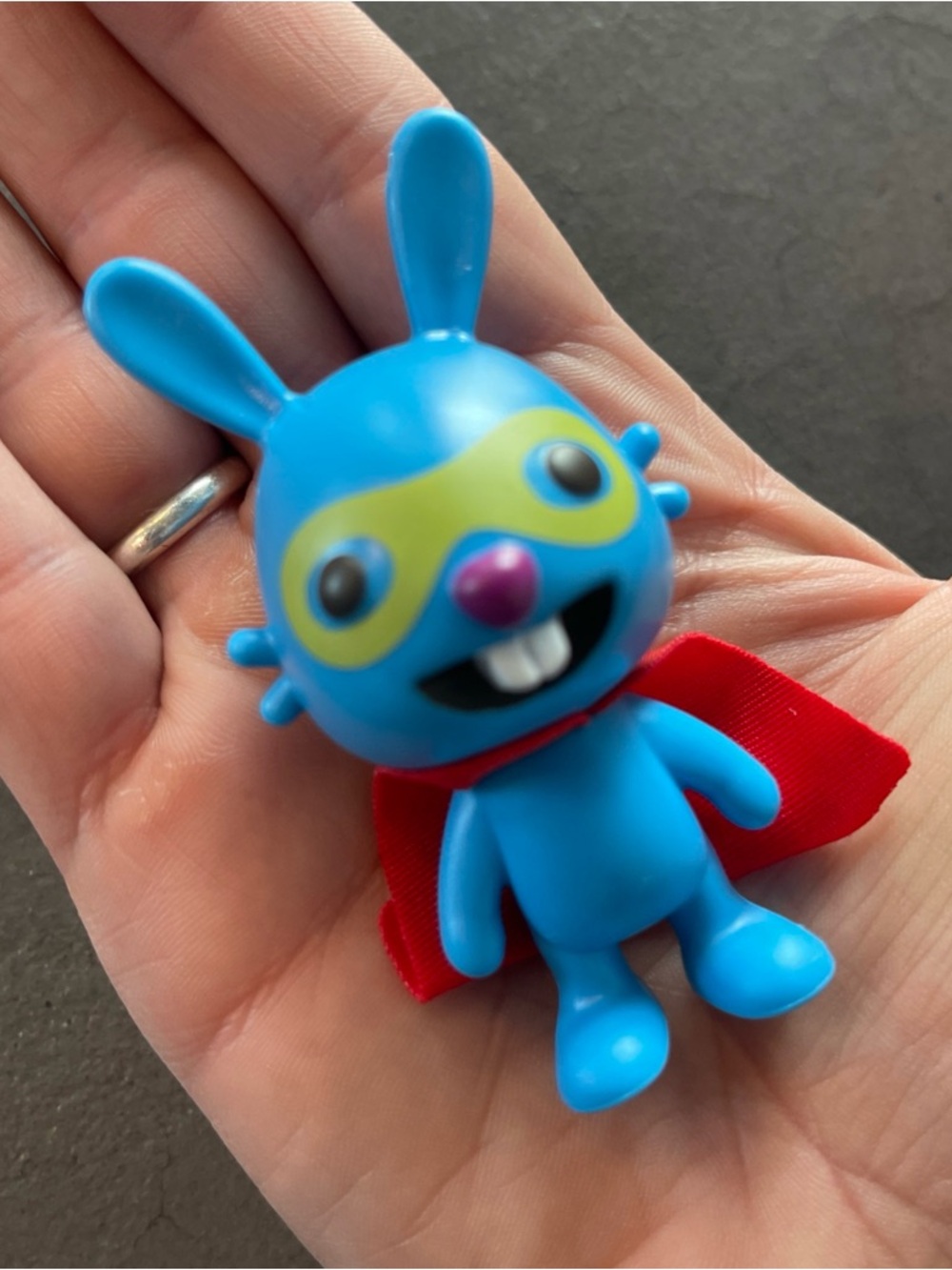 Sago Mini Rare Super Jack The Blue Rabbit With Cape! PVC Figure